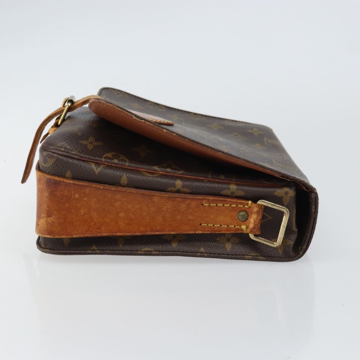 LOUIS VUITTON Monogram Cartouchiere GM Shoulder Bag M51252 LV Auth bs31929
