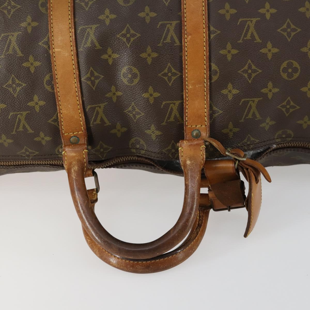 LOUIS VUITTON Monogram Keepall 50 Boston Bag M41426 LV Auth bs31932