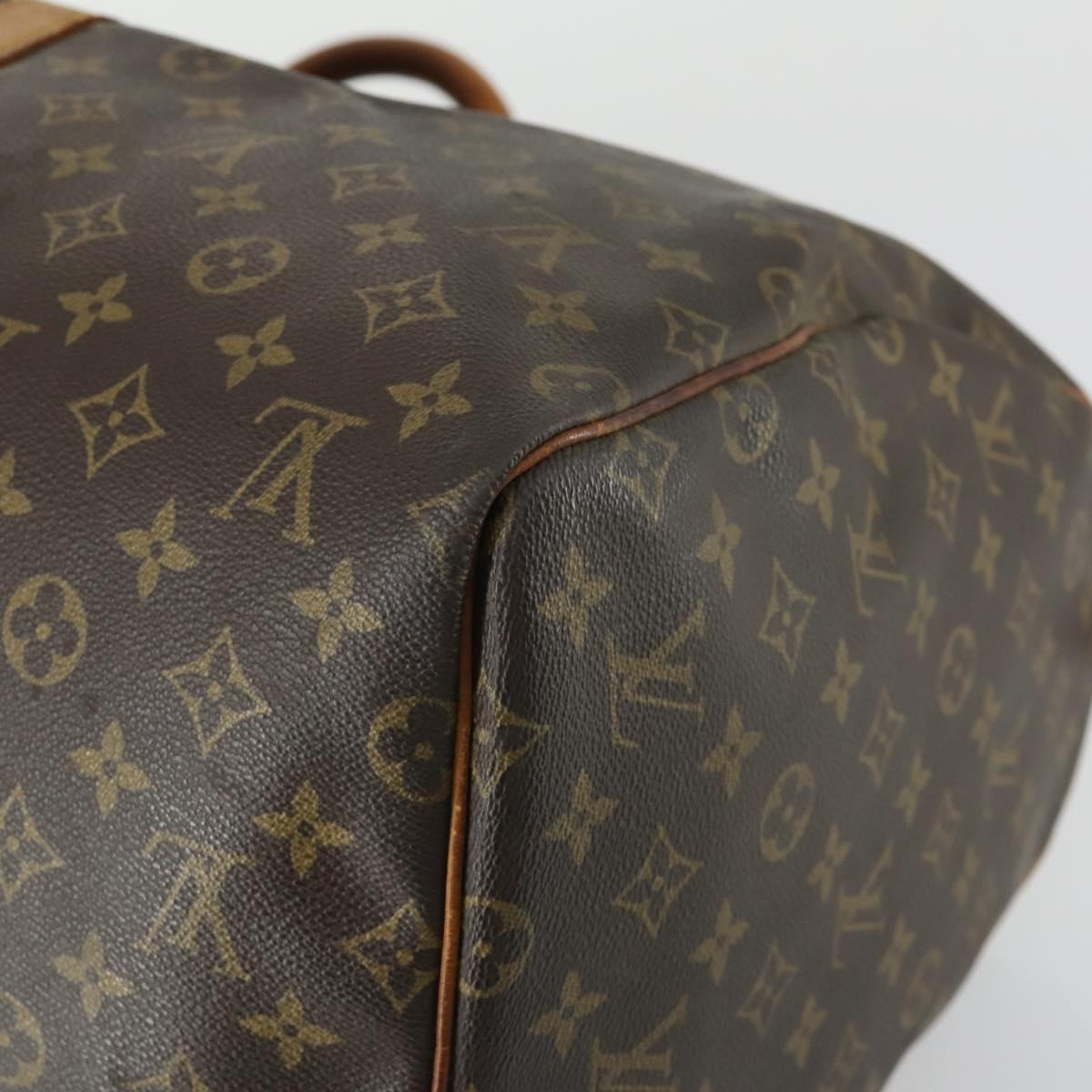 LOUIS VUITTON Monogram Keepall 55 Boston Bag M41424 LV Auth bs31933