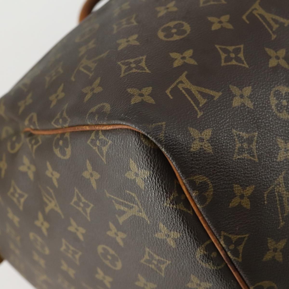 LOUIS VUITTON Monogram Keepall 55 Boston Bag M41424 LV Auth bs31933