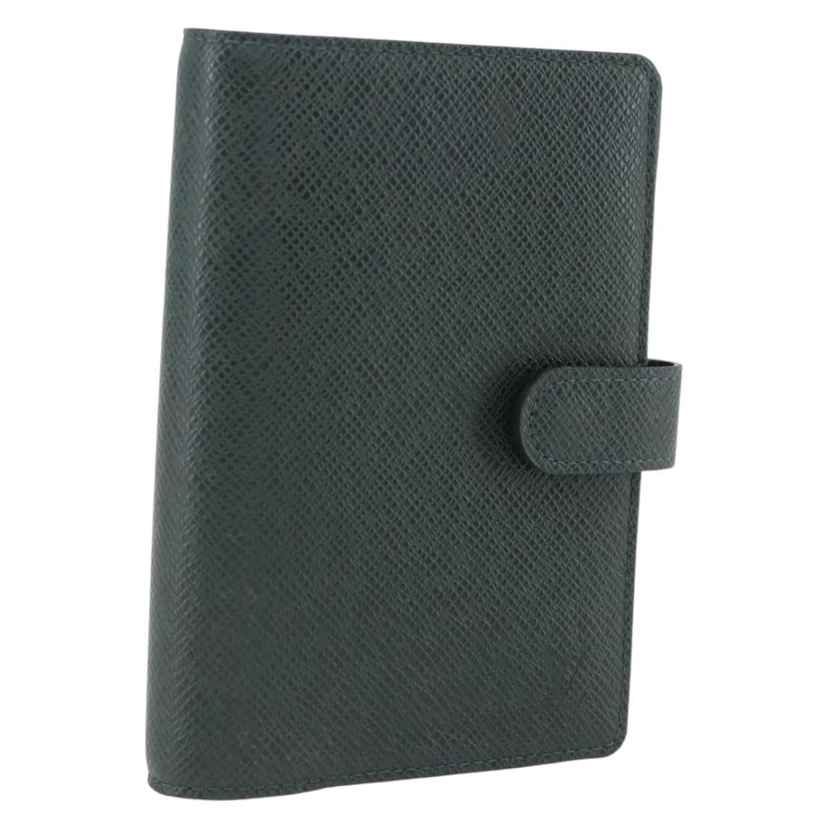 LOUIS VUITTON Taiga Agenda PM Day Planner Cover Epicea R20424 LV Auth bs31935