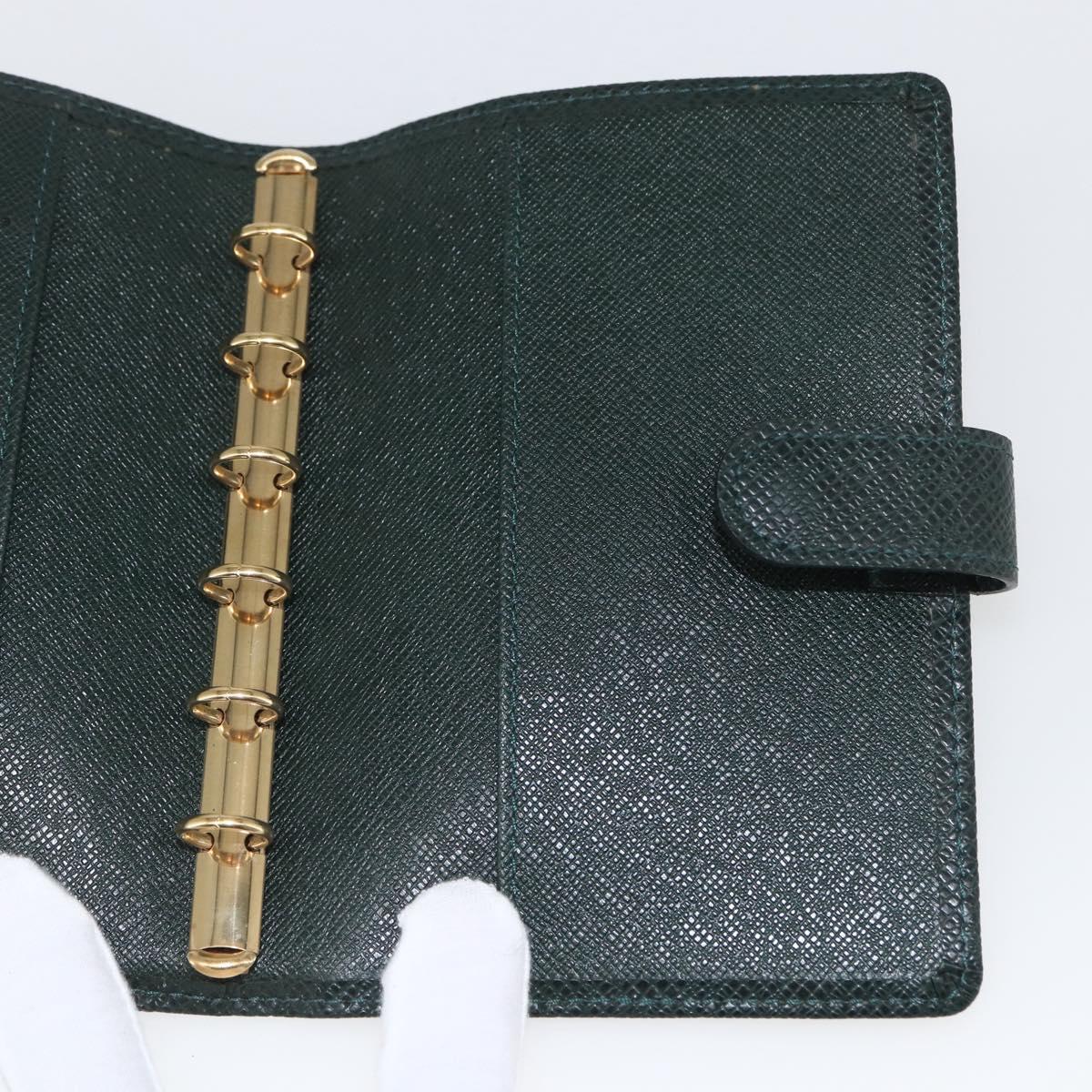 LOUIS VUITTON Taiga Agenda PM Day Planner Cover Epicea R20424 LV Auth bs31935