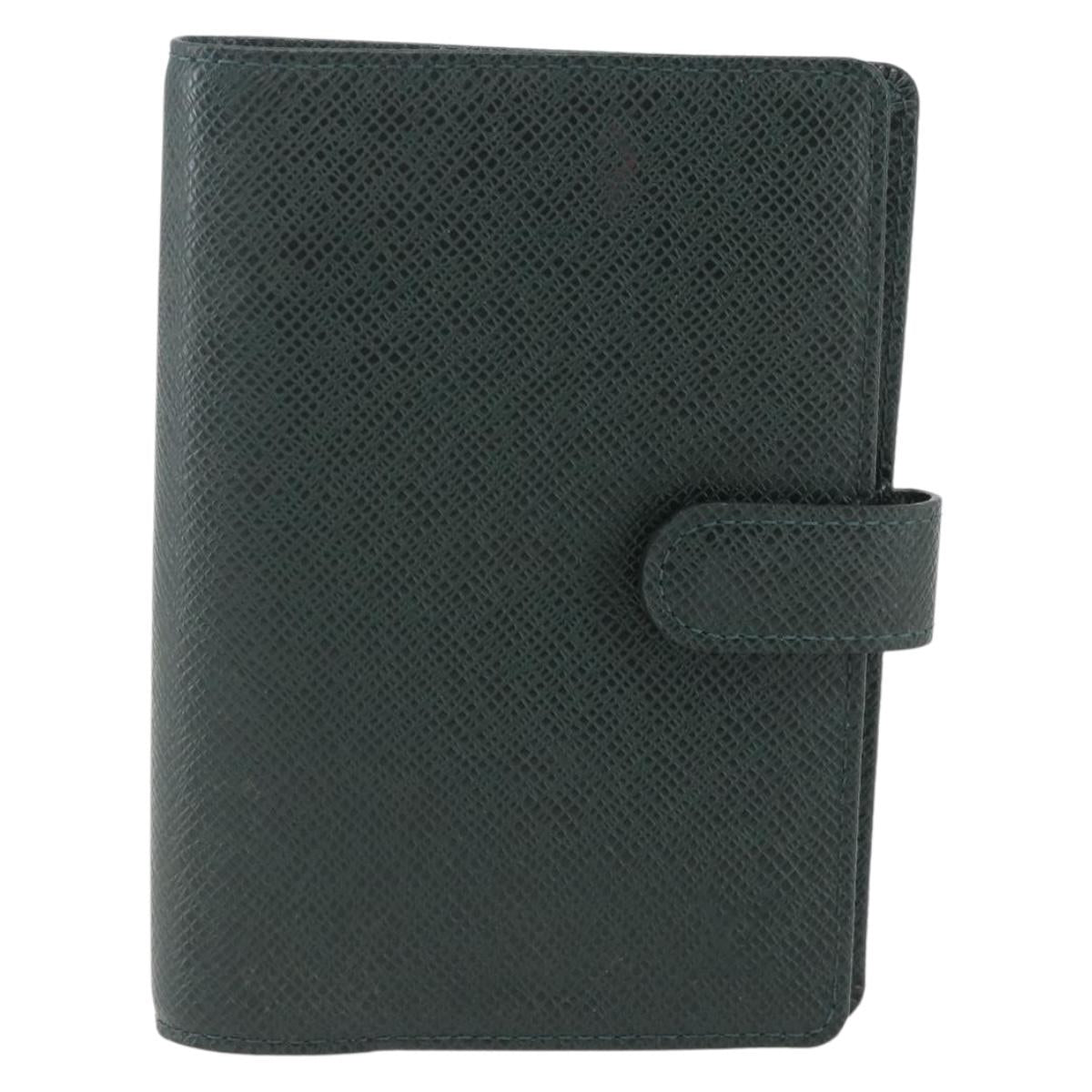 LOUIS VUITTON Taiga Agenda PM Day Planner Cover Epicea R20424 LV Auth bs31935