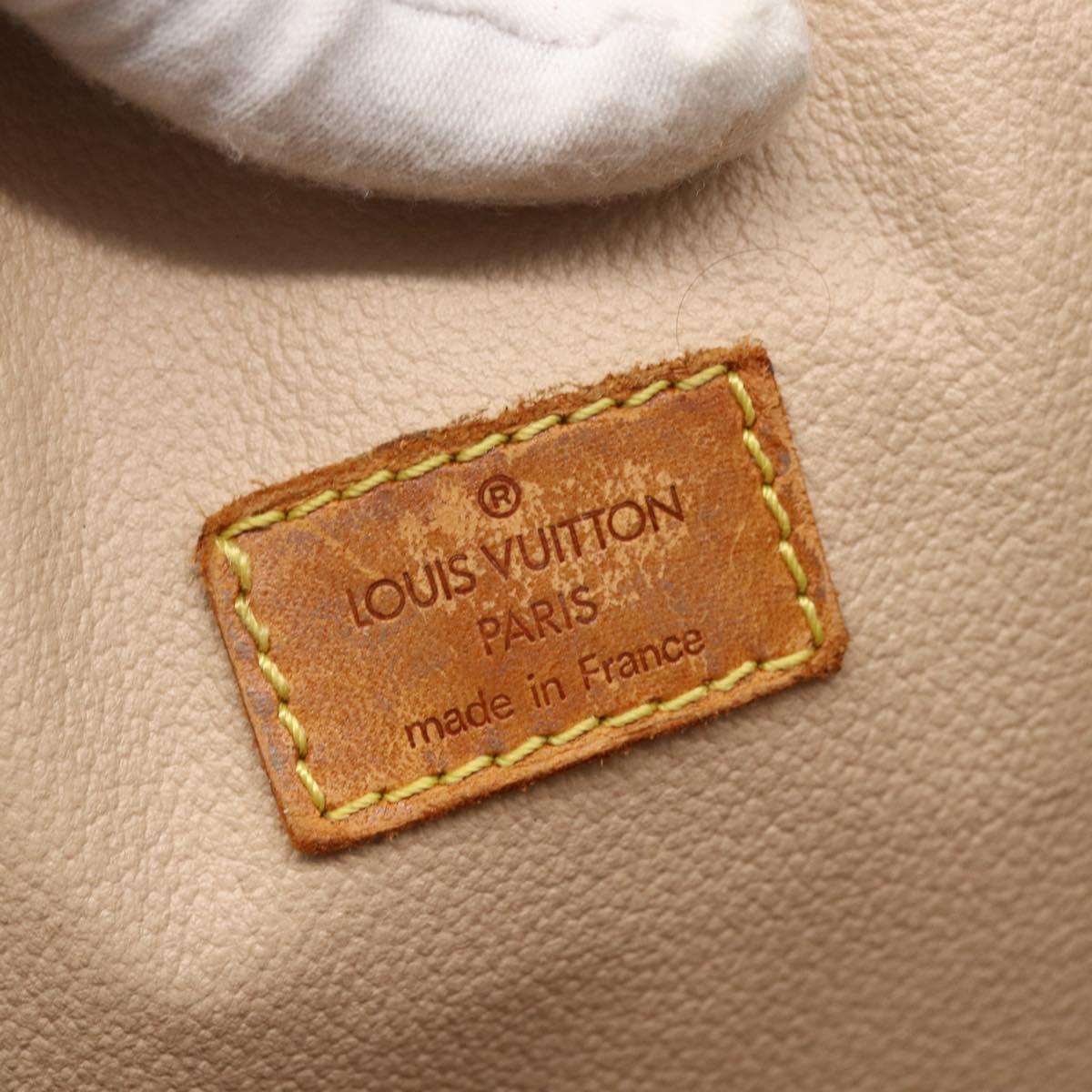 LOUIS VUITTON Monogram Sac Plat Hand Bag M51140 LV Auth bs31940