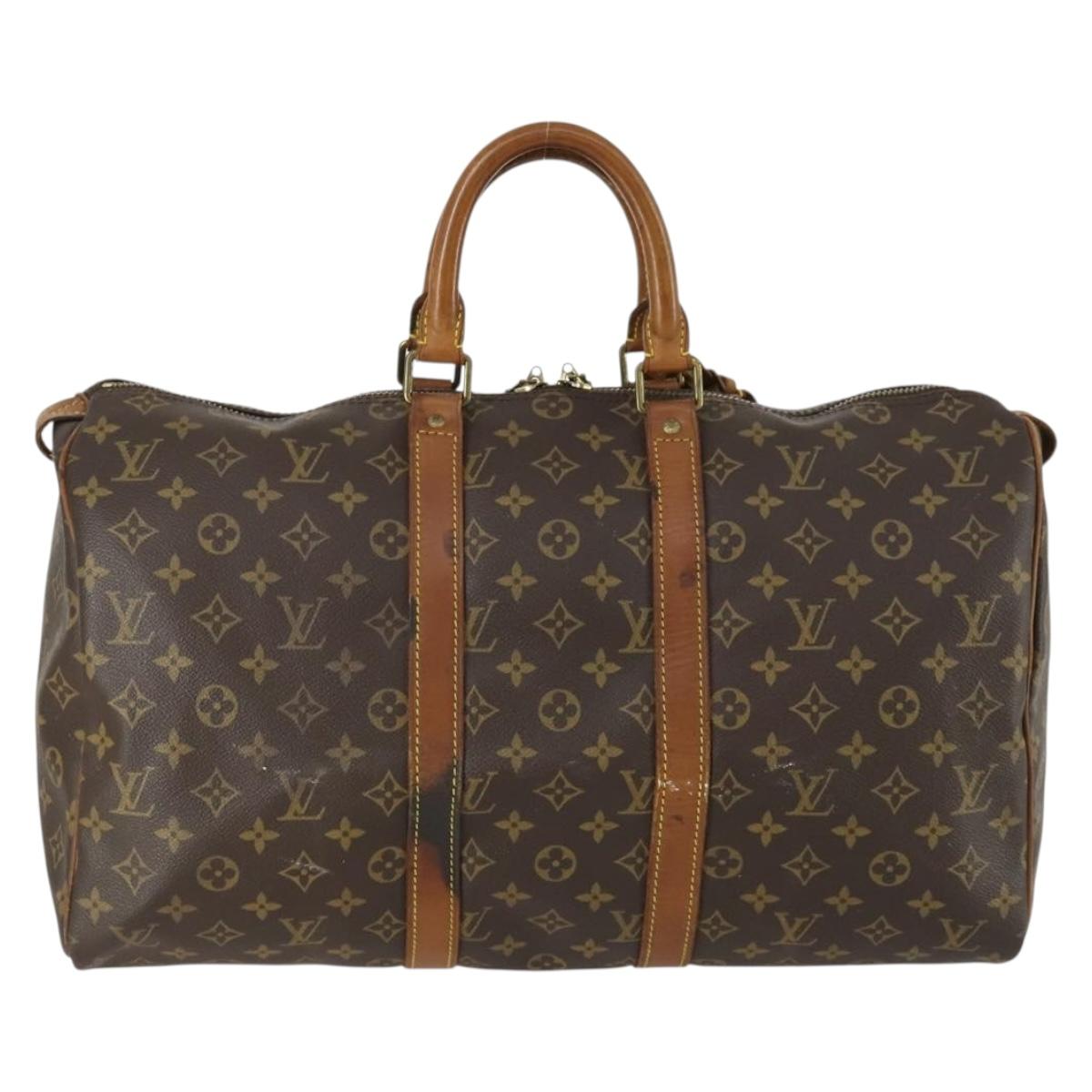 LOUIS VUITTON Monogram Keepall 45 Boston Bag M41428 LV Auth bs31942