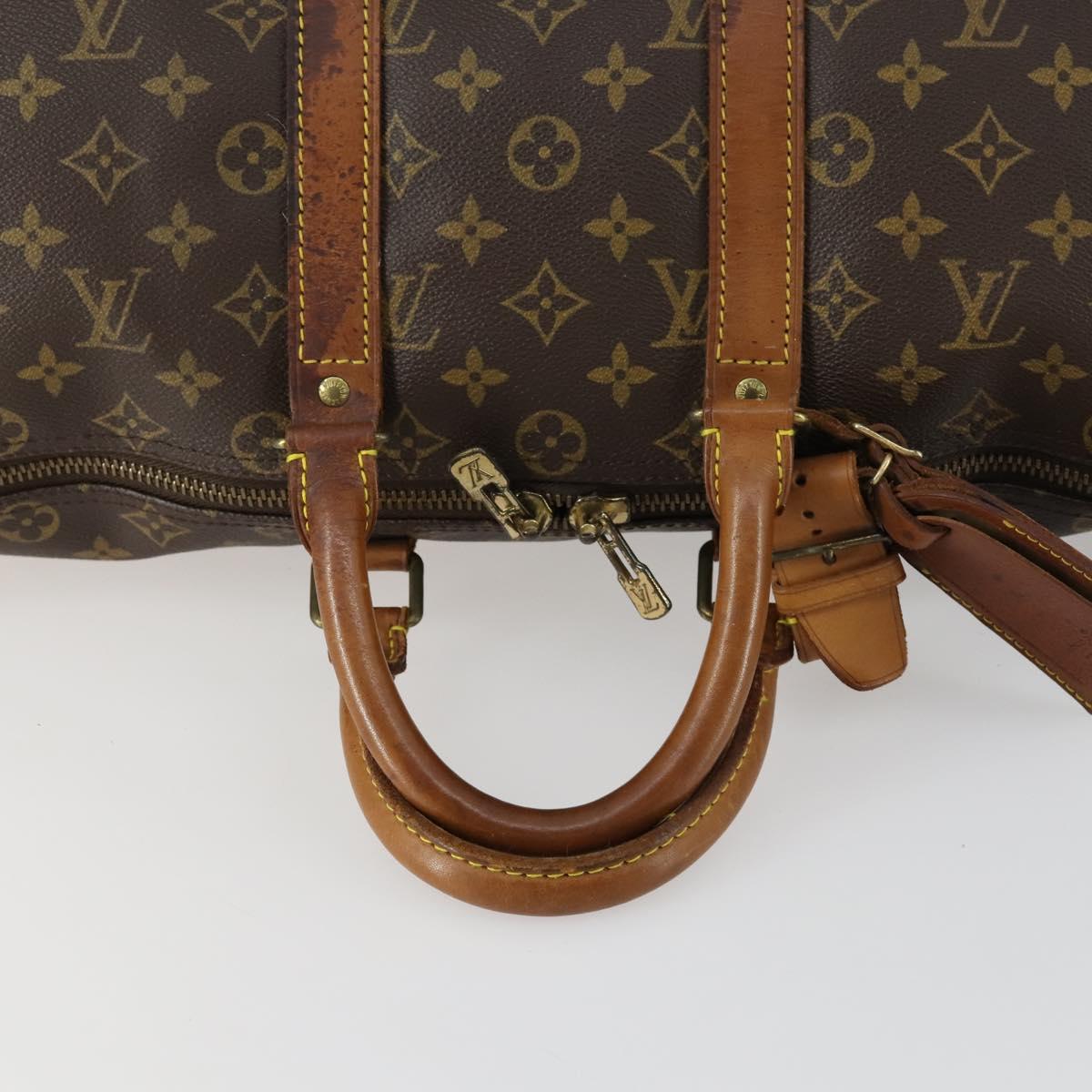 LOUIS VUITTON Monogram Keepall 45 Boston Bag M41428 LV Auth bs31942