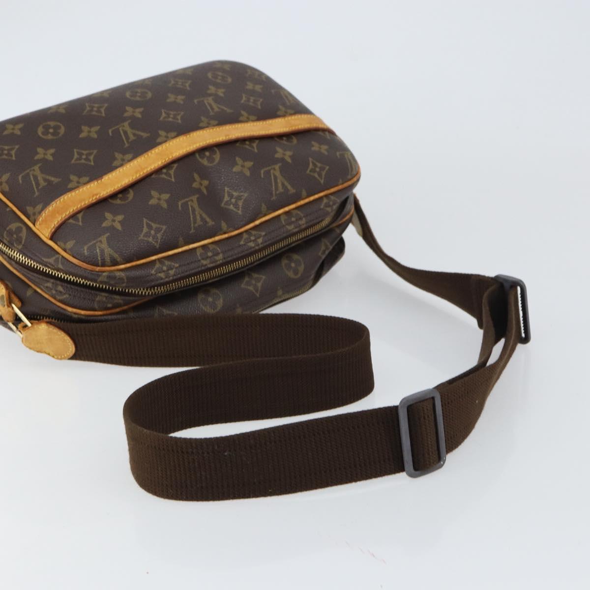 LOUIS VUITTON Monogram Reporter PM Shoulder Bag M45254 LV Auth bs31944