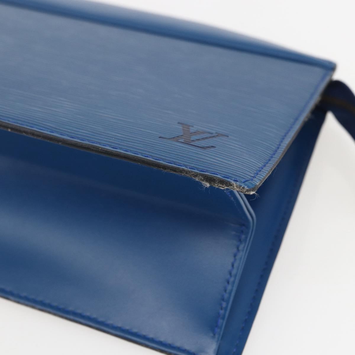 LOUIS VUITTON Epi Trousse Crete Pouch Blue M48405 LV Auth bs31950