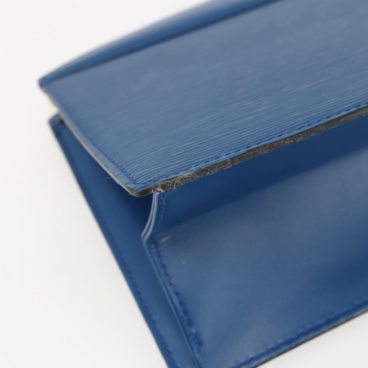 LOUIS VUITTON Epi Trousse Crete Pouch Blue M48405 LV Auth bs31950