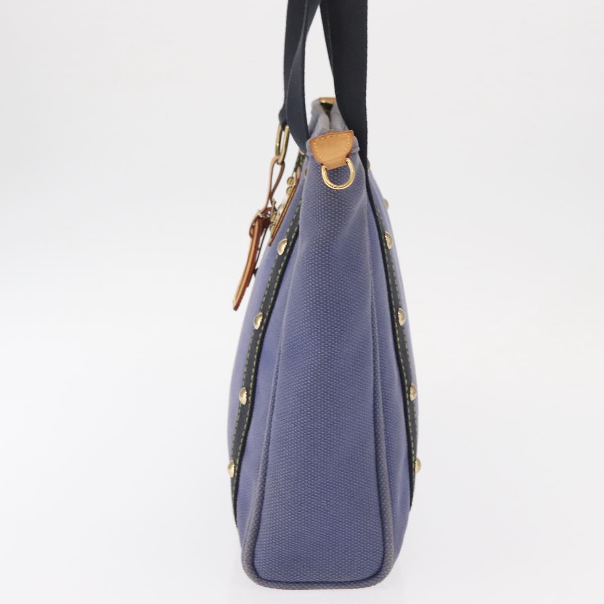 LOUIS VUITTON Antigua Cabas MM Tote Bag Blue M40087 LV Auth bs31951