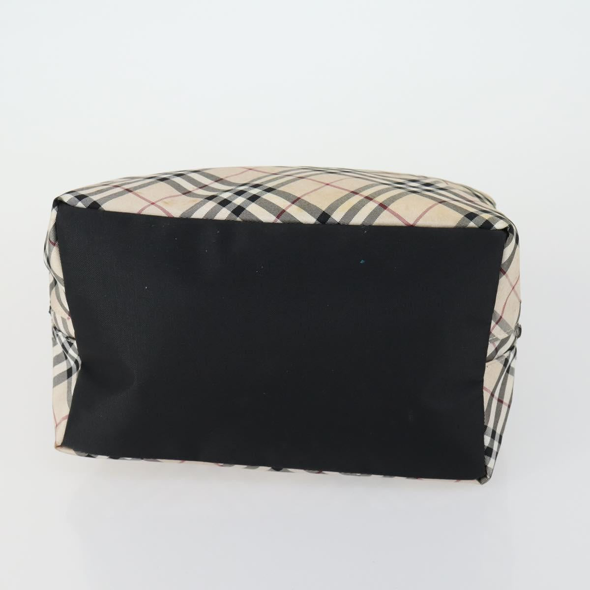 BURBERRY Nova Check Shoulder Bag Nylon Canvas 5 Set Yellow Beige Auth bs31981
