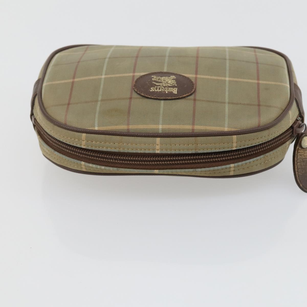 BURBERRY Nova Check Shoulder Bag Nylon Canvas 5 Set Yellow Beige Auth bs31981