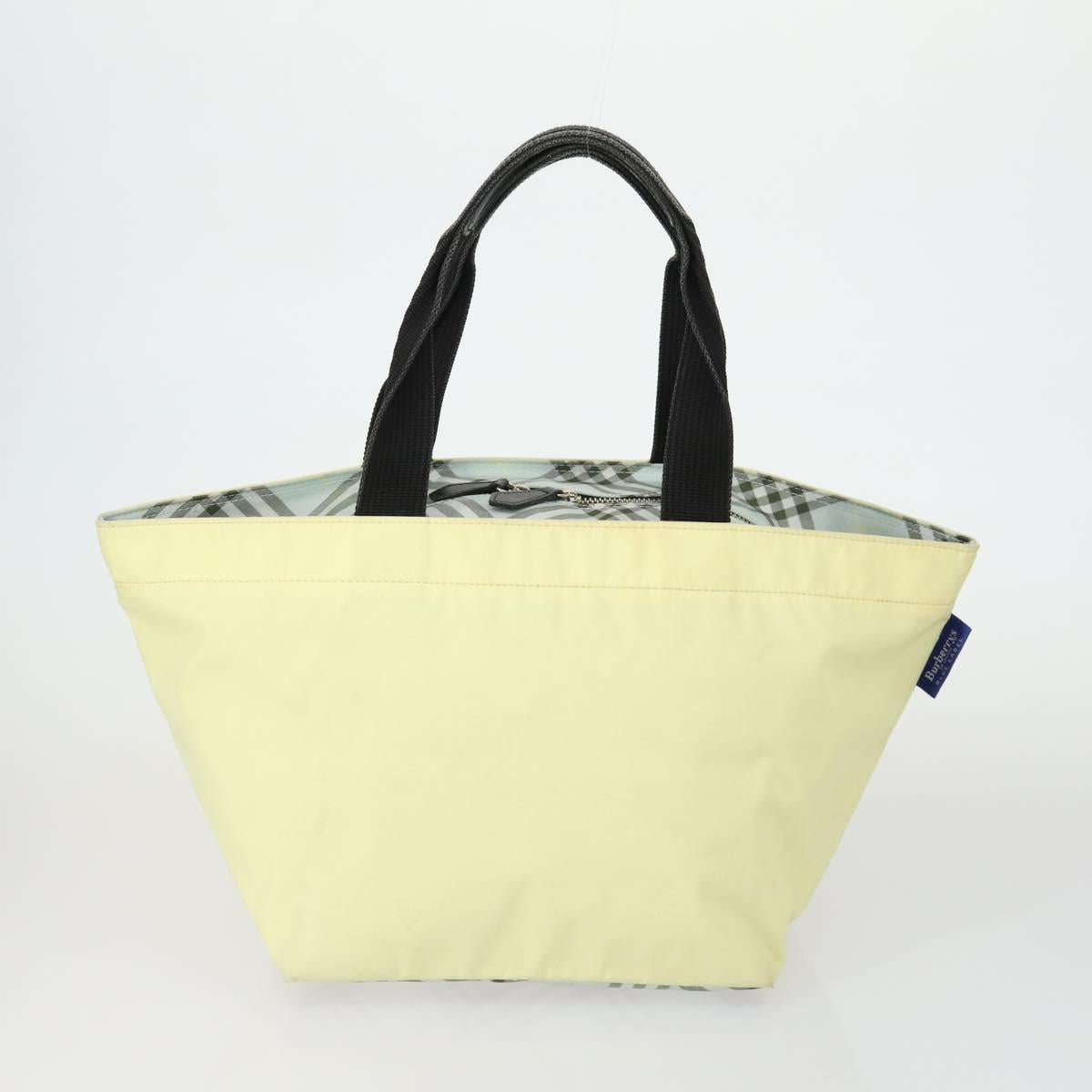 BURBERRY Nova Check Shoulder Bag Nylon Canvas 5 Set Yellow Beige Auth bs31981