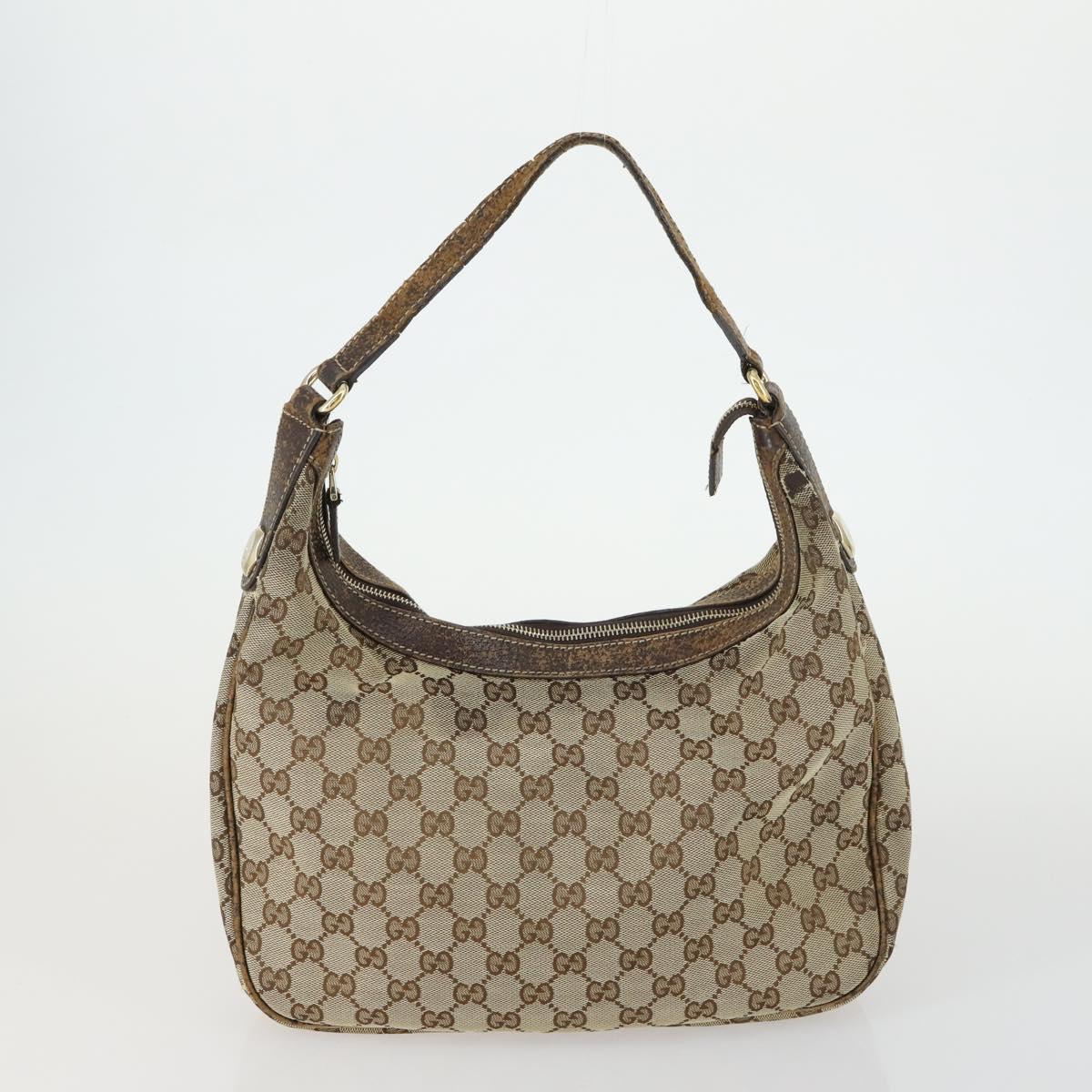 GUCCI GG Canvas Shoulder Bag 2 Set Beige Auth bs31982
