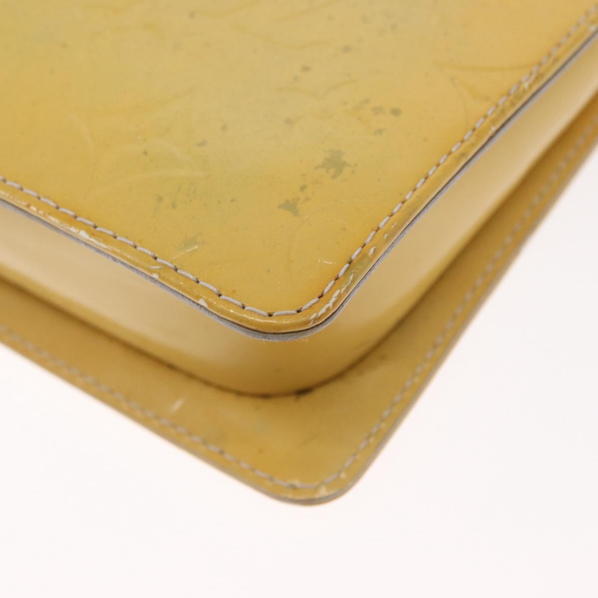 LOUIS VUITTON Monogram Vernis Motto Accessory Pouch Gris M91030 LV Auth bs31986
