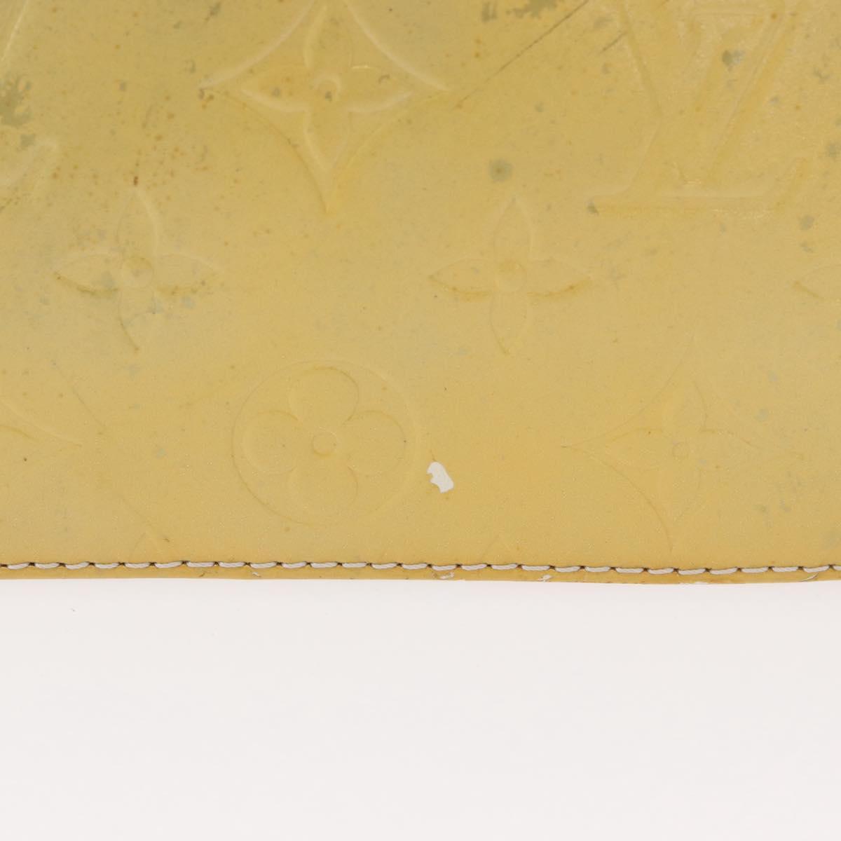 LOUIS VUITTON Monogram Vernis Motto Accessory Pouch Gris M91030 LV Auth bs31986