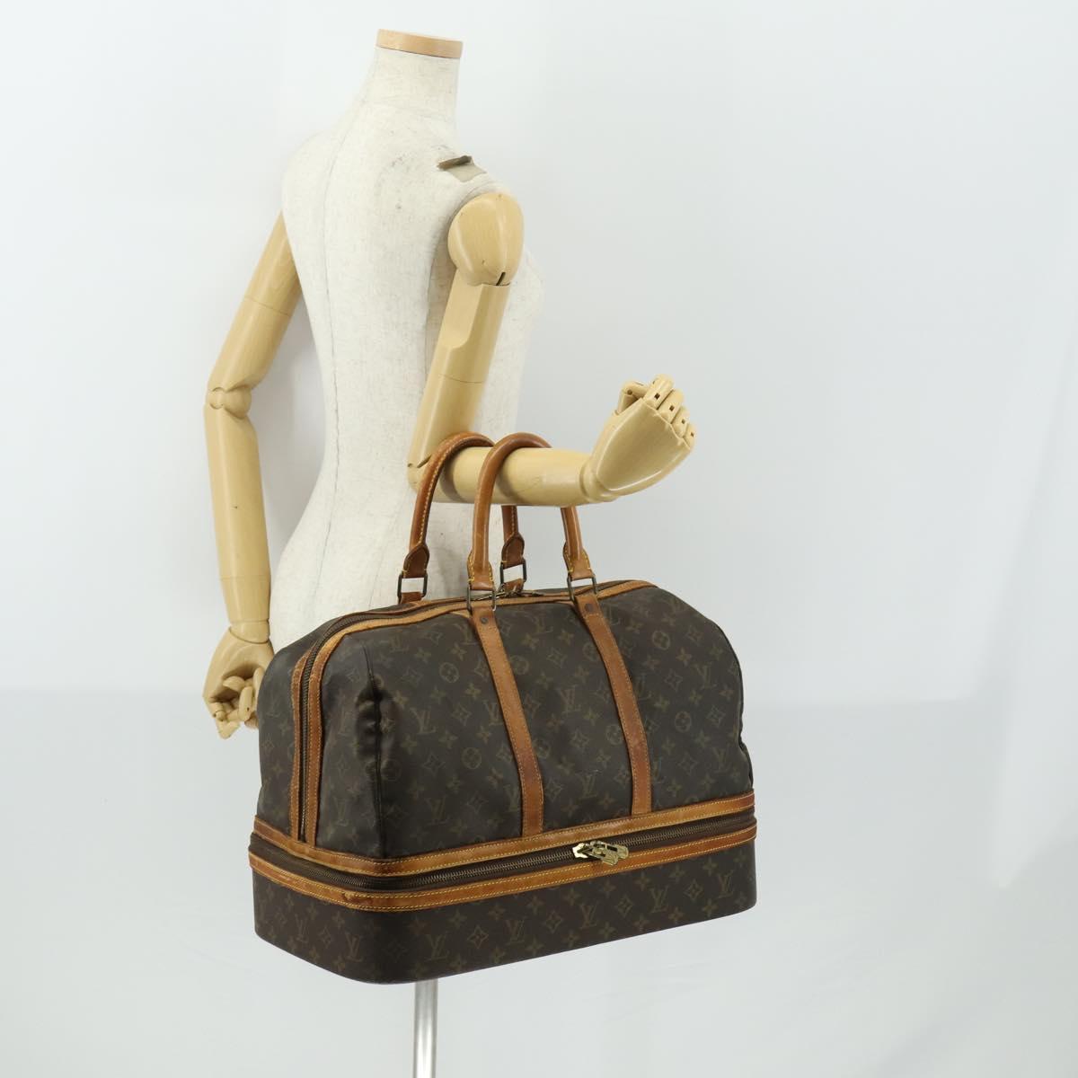 LOUIS VUITTON Monogram Sac Sports Boston Bag M41444 LV Auth bs31998