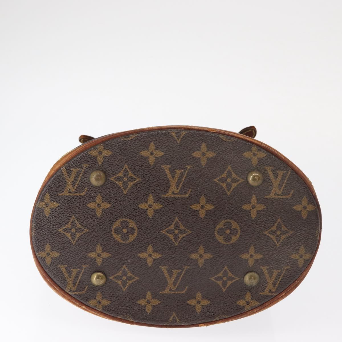 LOUIS VUITTON Monogram Bucket PM Shoulder Bag M42238 LV Auth bs32008