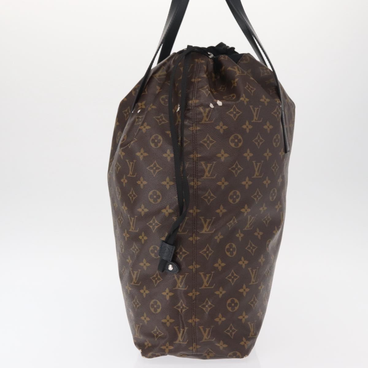LOUIS VUITTON Monogram Macassar Fragment Cabas Light Bag M43416 LV Auth bs32011