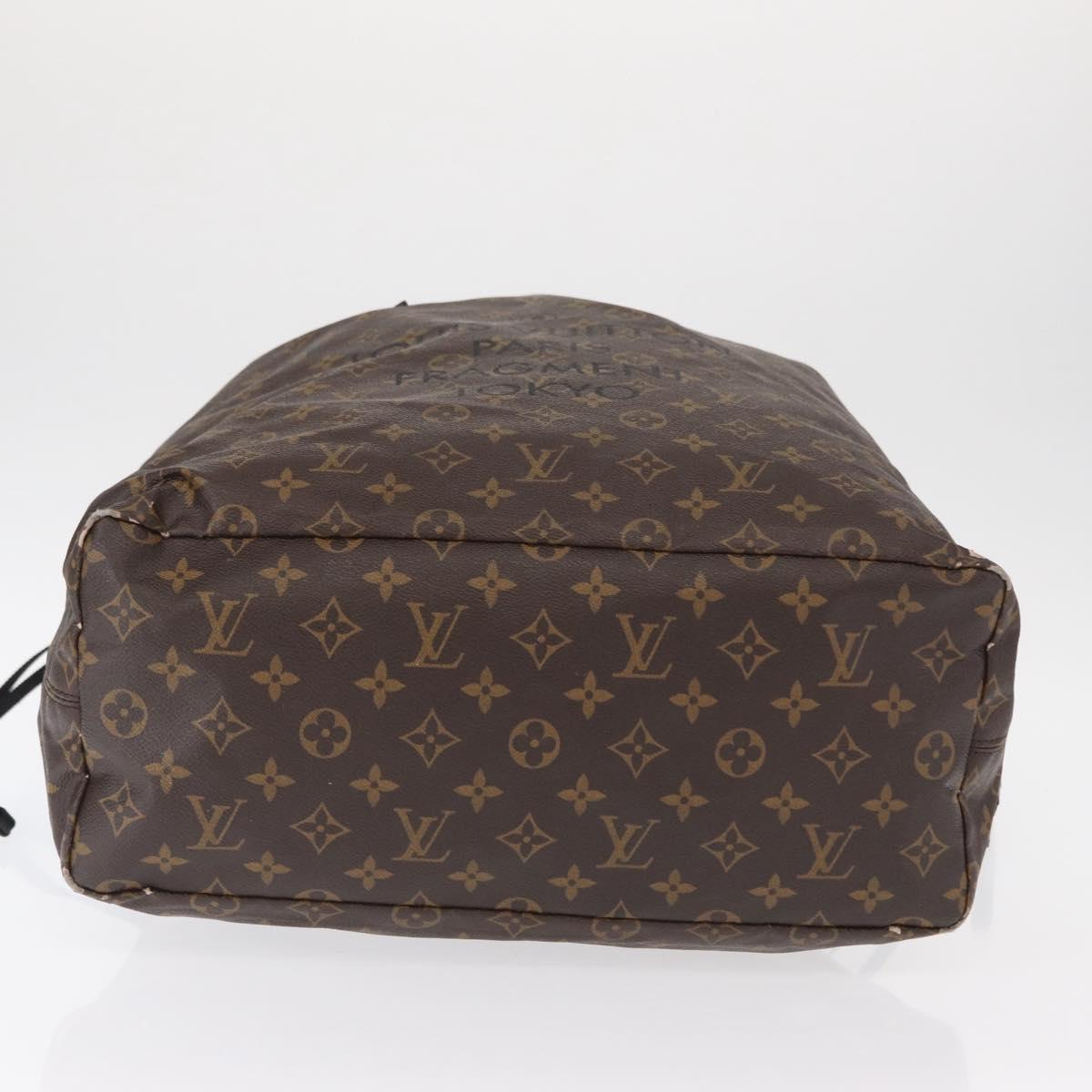 LOUIS VUITTON Monogram Macassar Fragment Cabas Light Bag M43416 LV Auth bs32011