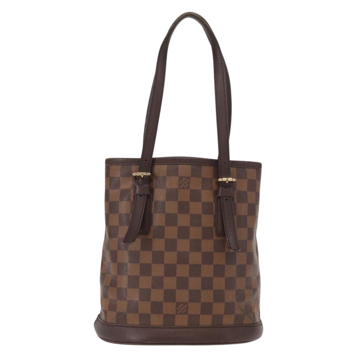 LOUIS VUITTON Damier Ebene Marais Shoulder Bag N42240 LV Auth bs32014
