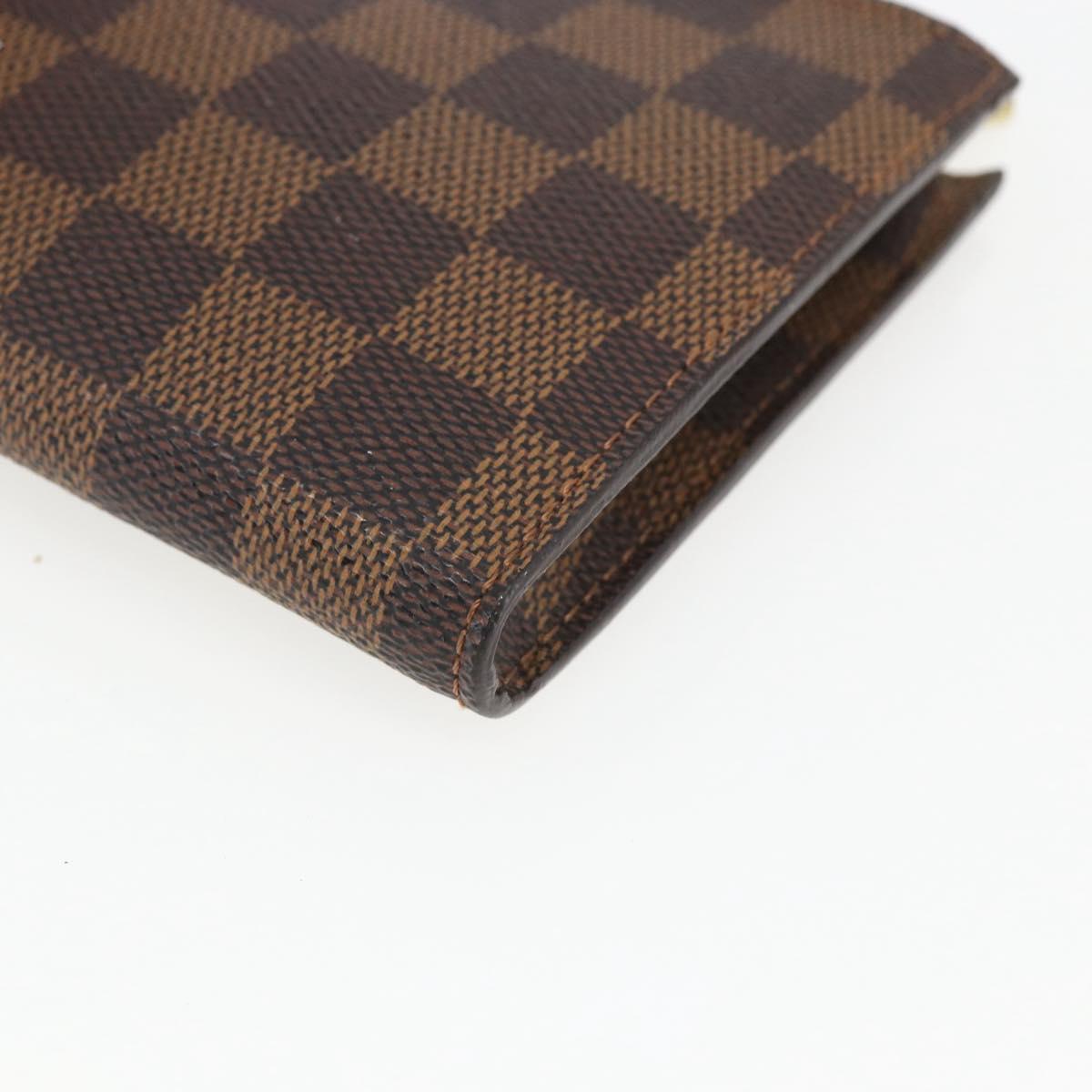 LOUIS VUITTON Damier Ebene Marais Pouch LV Auth bs32015