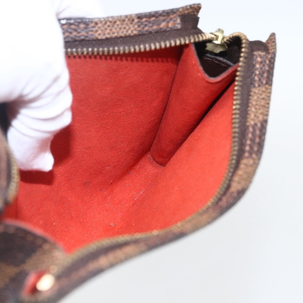 LOUIS VUITTON Damier Ebene Marais Pouch LV Auth bs32015