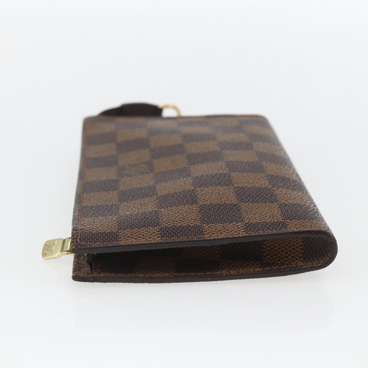 LOUIS VUITTON Damier Ebene Marais Pouch LV Auth bs32015