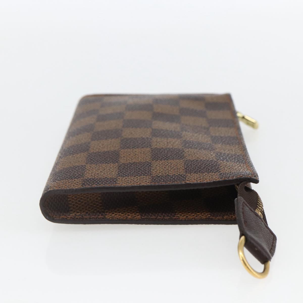 LOUIS VUITTON Damier Ebene Marais Pouch LV Auth bs32015