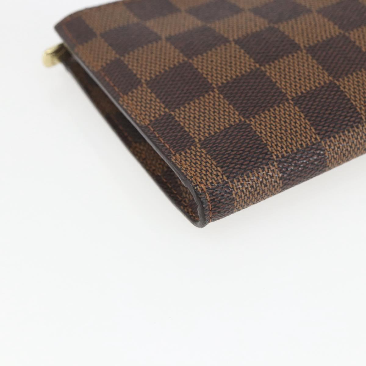 LOUIS VUITTON Damier Ebene Marais Pouch LV Auth bs32015