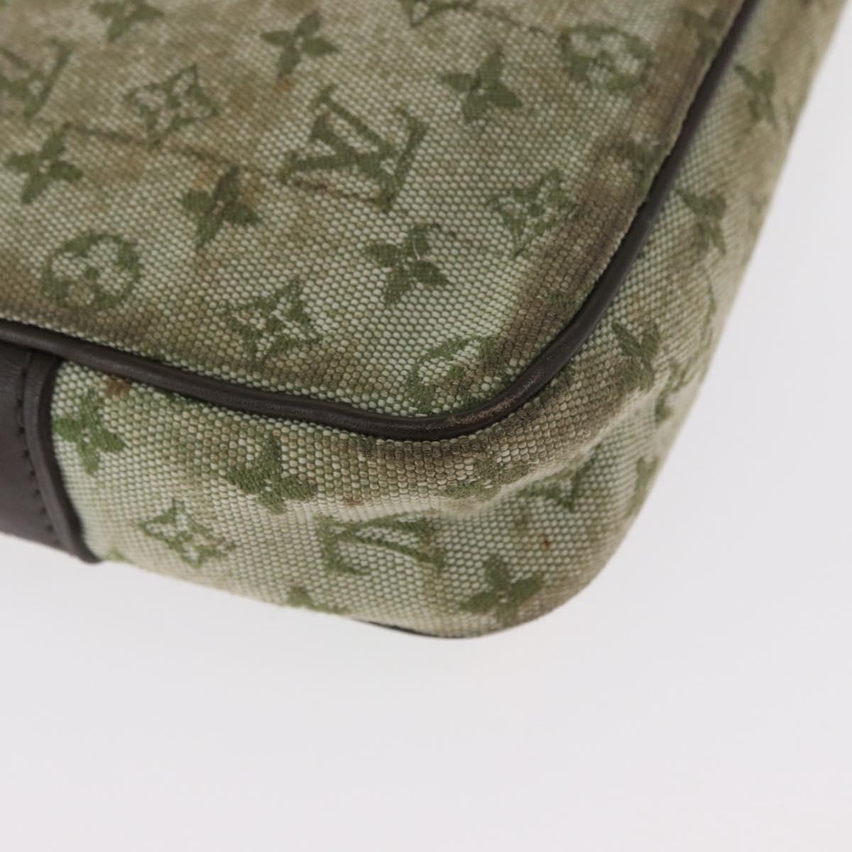 LOUIS VUITTON Mini Tale de Fe Pochette Accessory Pouch Khaki M92274 Auth bs32023