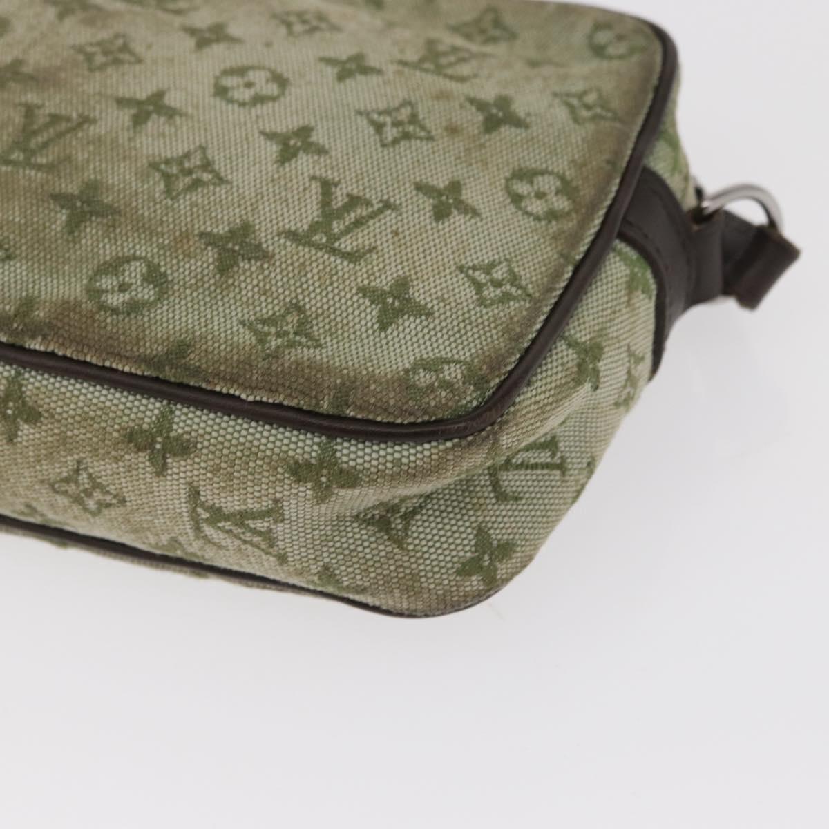 LOUIS VUITTON Mini Tale de Fe Pochette Accessory Pouch Khaki M92274 Auth bs32023