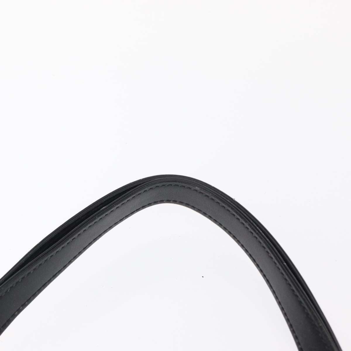 LOUIS VUITTON Opera Line Delph Shoulder Bag Leather Black M63932 LV Auth bs32024