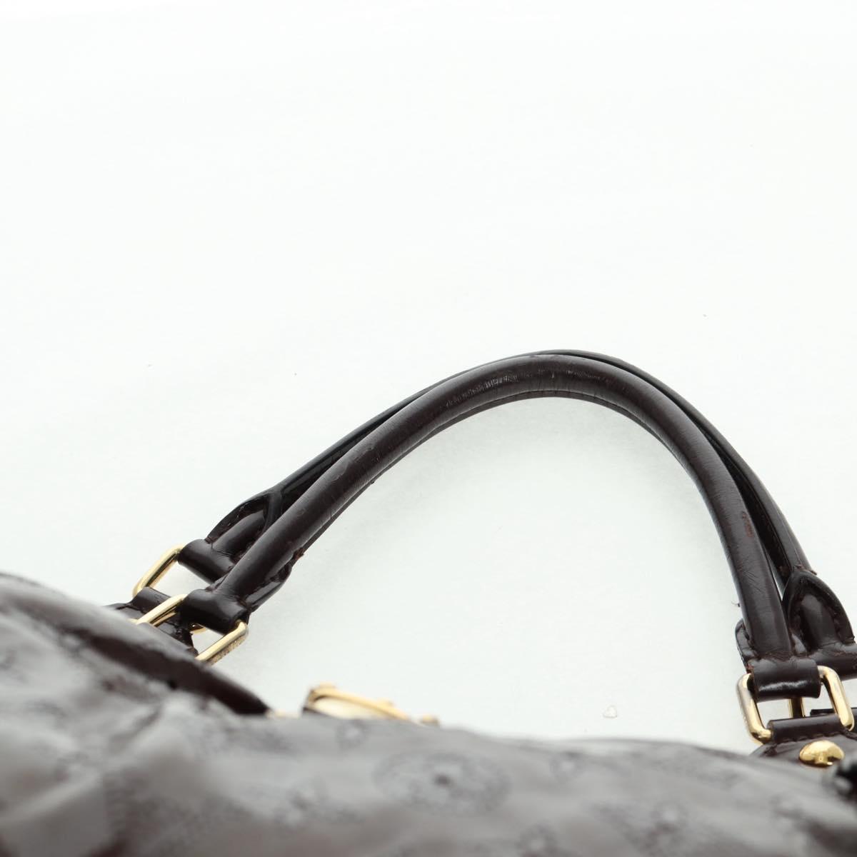 LOUIS VUITTON Mahina Surya XL Tote Bag Enamel Brown M95797 LV Auth bs32025