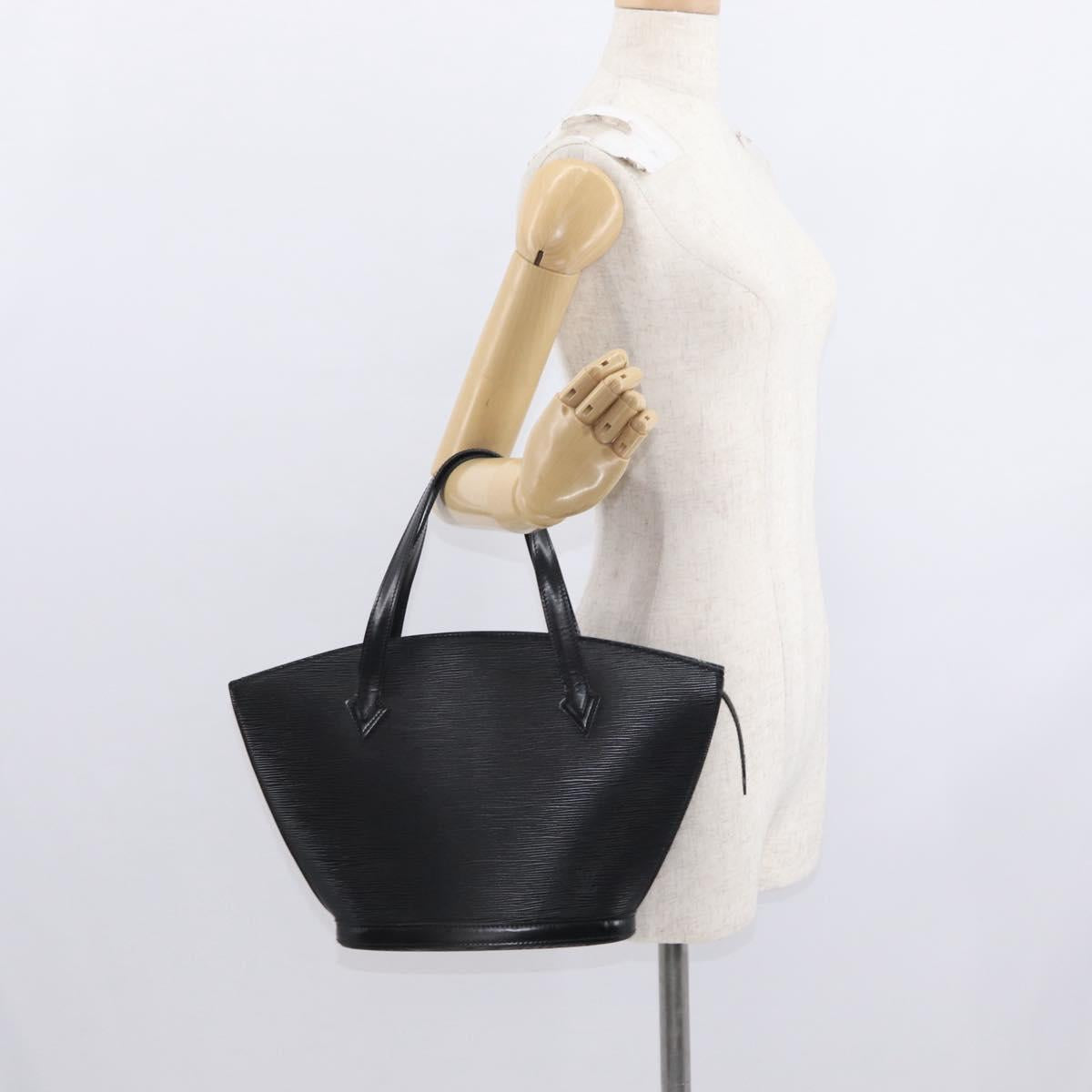 LOUIS VUITTON Epi Saint Jacques Hand Bag Black M52272 LV Auth bs32028