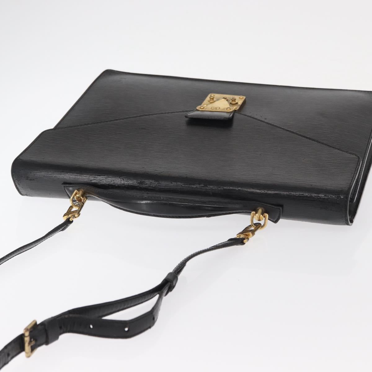 LOUIS VUITTON Epi Porte Documents Bandouliere Briefcase M54462 LV Auth bs32029