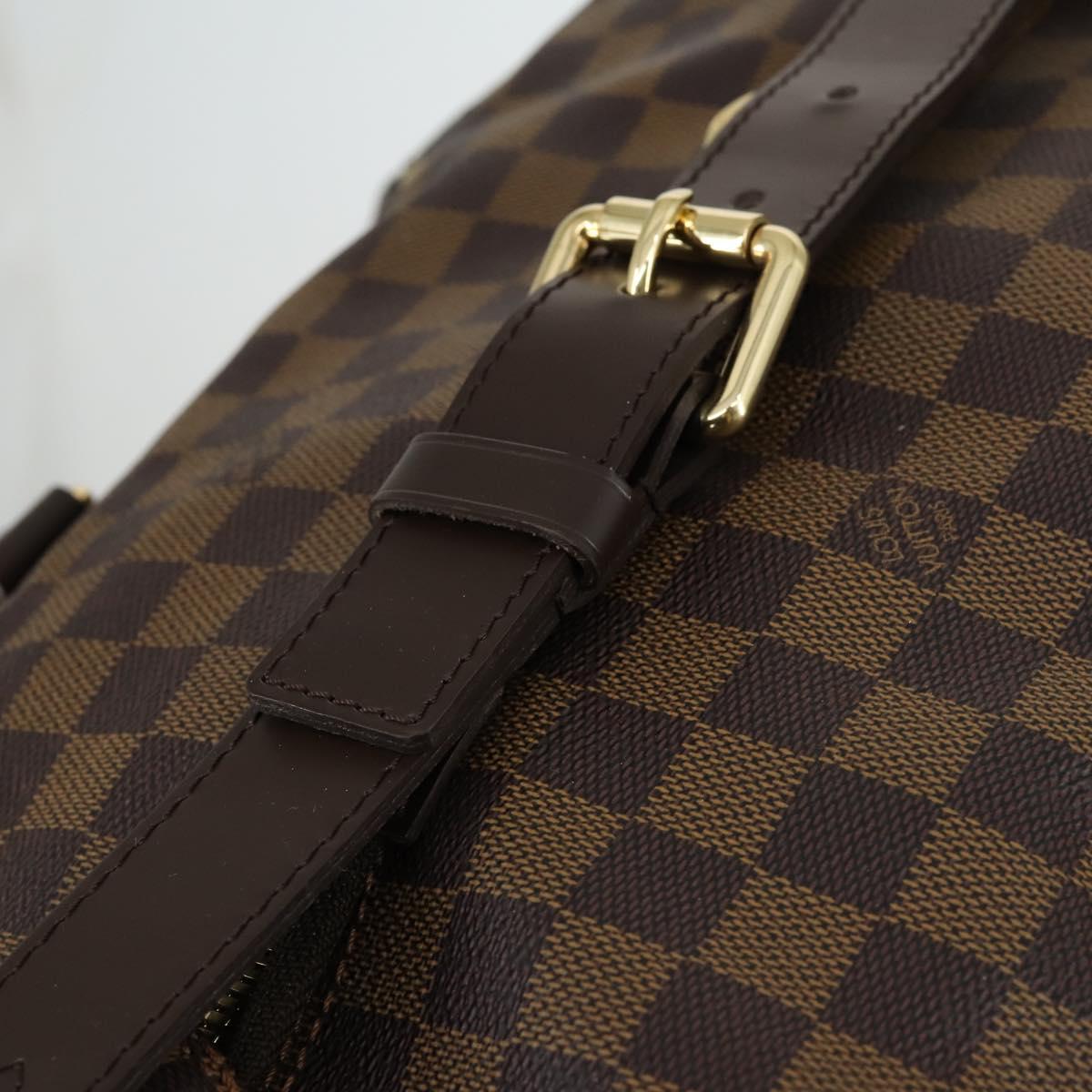 LOUIS VUITTON Damier Ebene Eall 60 Boston Bag N23203 LV Auth bs32032