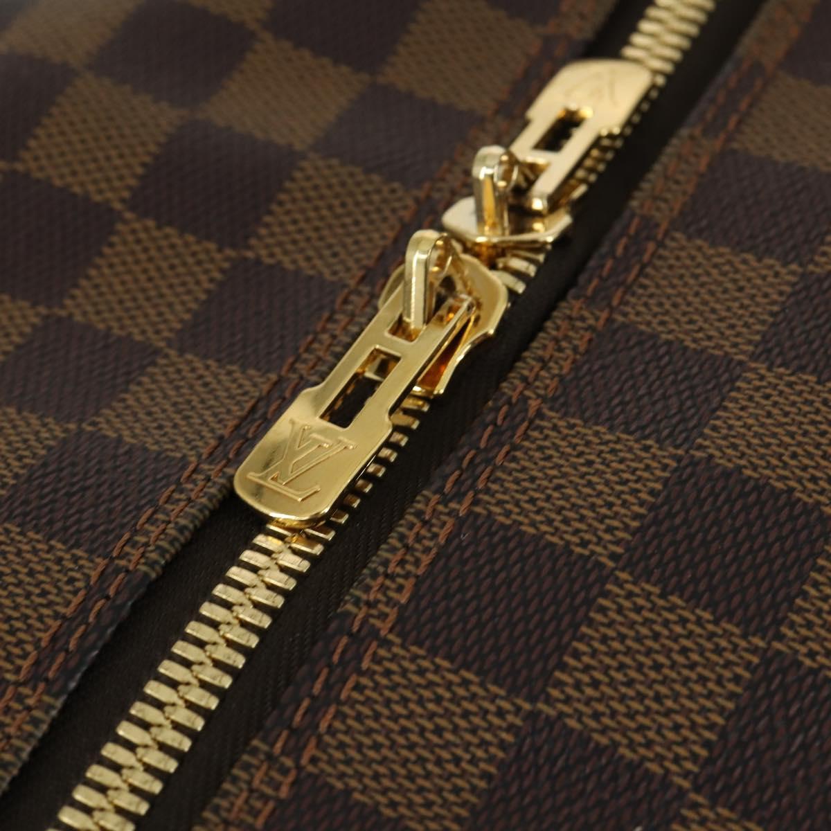 LOUIS VUITTON Damier Ebene Eall 60 Boston Bag N23203 LV Auth bs32032