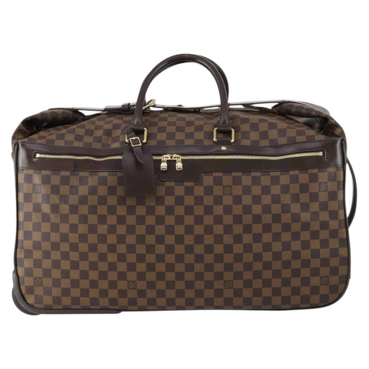 LOUIS VUITTON Damier Ebene Eall 60 Boston Bag N23203 LV Auth bs32032