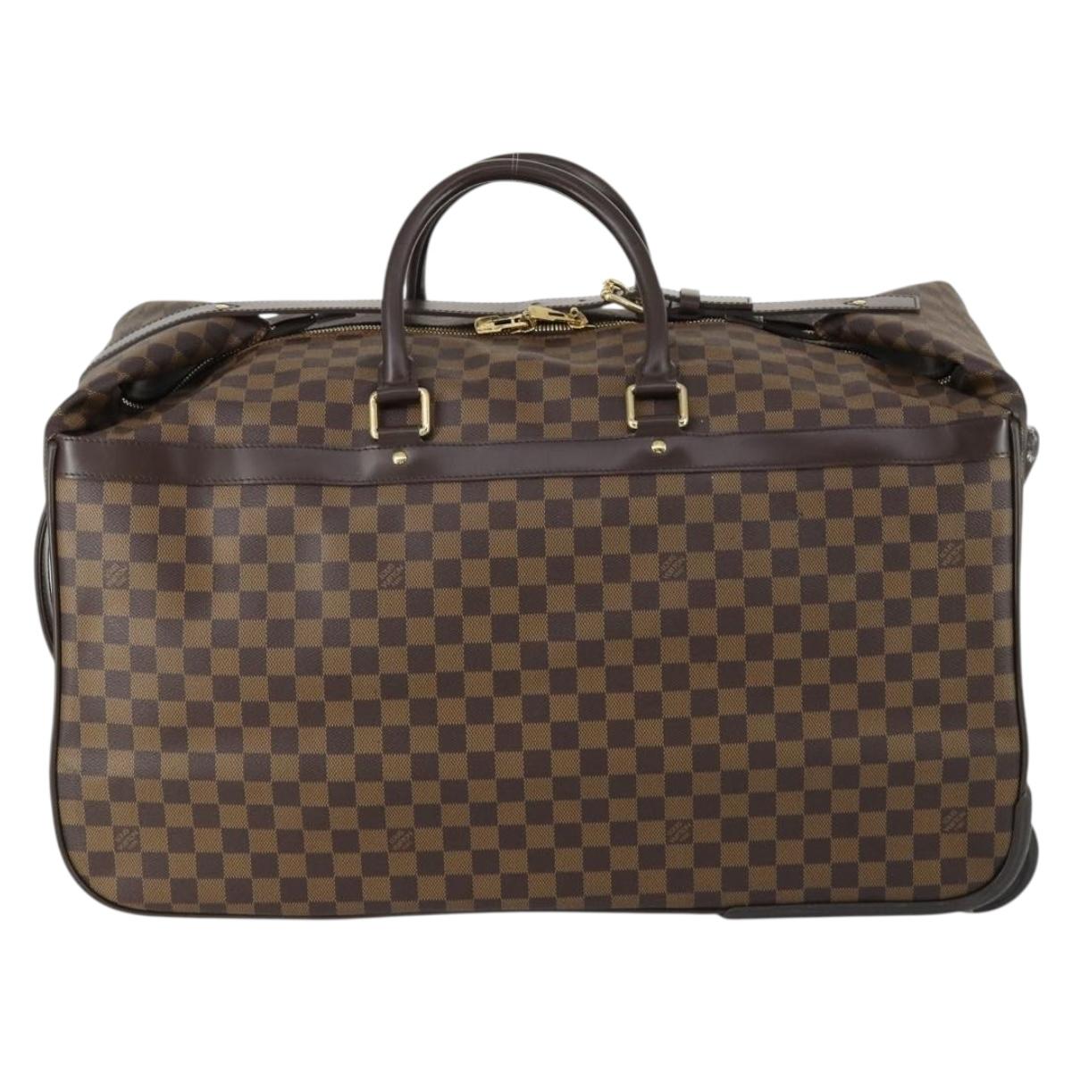 LOUIS VUITTON Damier Ebene Eall 60 Boston Bag N23203 LV Auth bs32032
