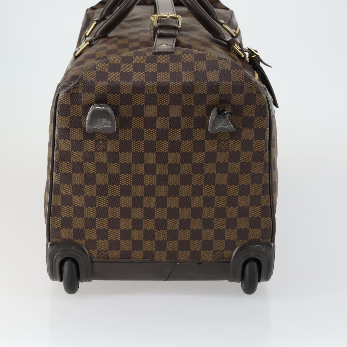 LOUIS VUITTON Damier Ebene Eall 60 Boston Bag N23203 LV Auth bs32032