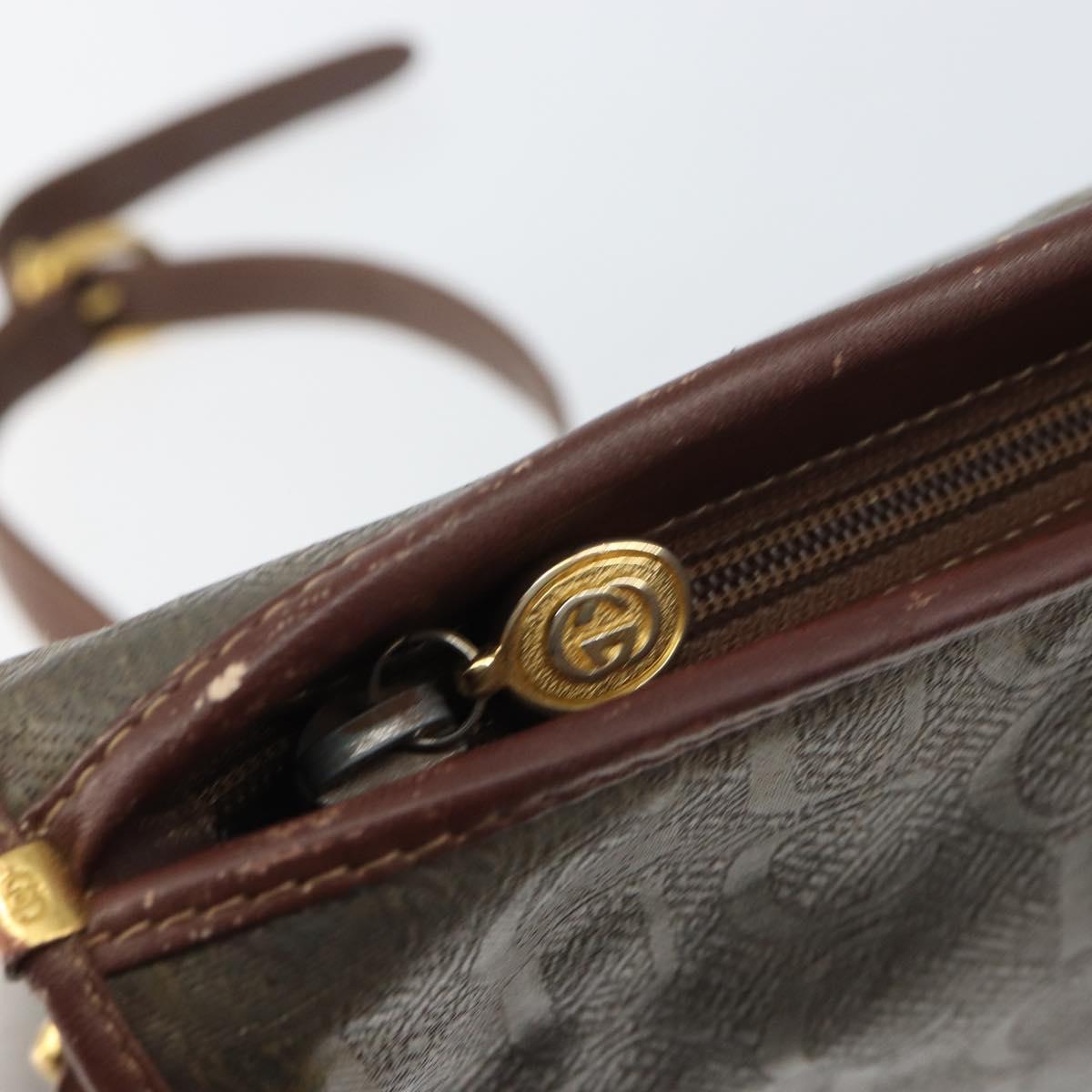 GUCCI Shoulder Bag Canvas Brown Gold 001 23 1036 Auth bs32044
