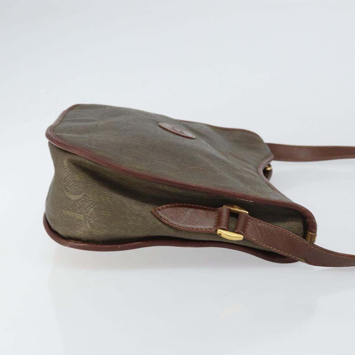 GUCCI Shoulder Bag Canvas Brown Gold 001 23 1036 Auth bs32044