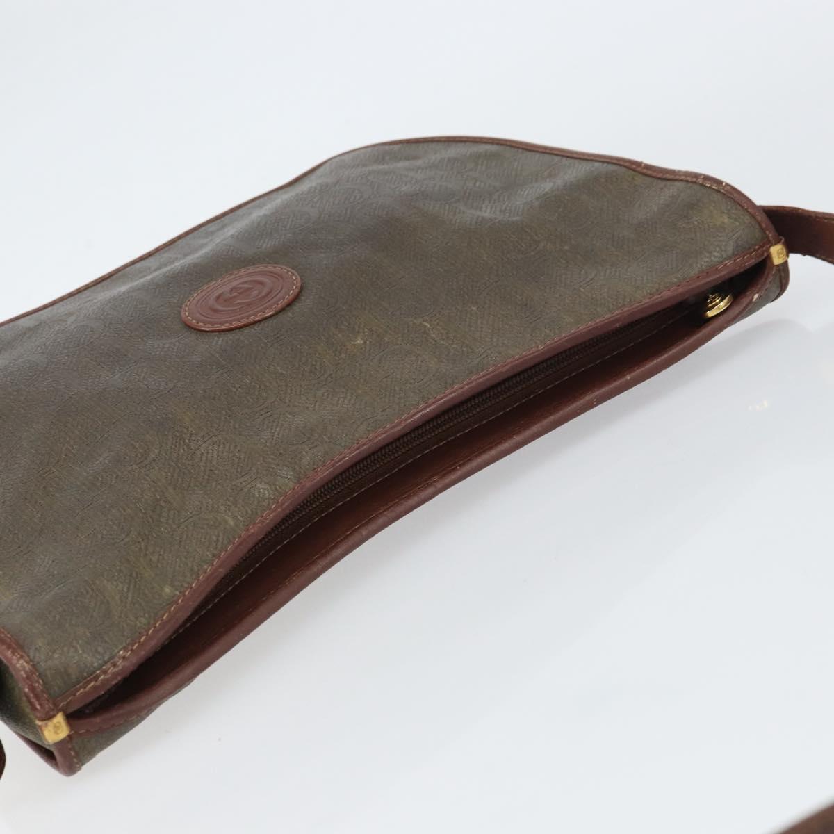 GUCCI Shoulder Bag Canvas Brown Gold 001 23 1036 Auth bs32044