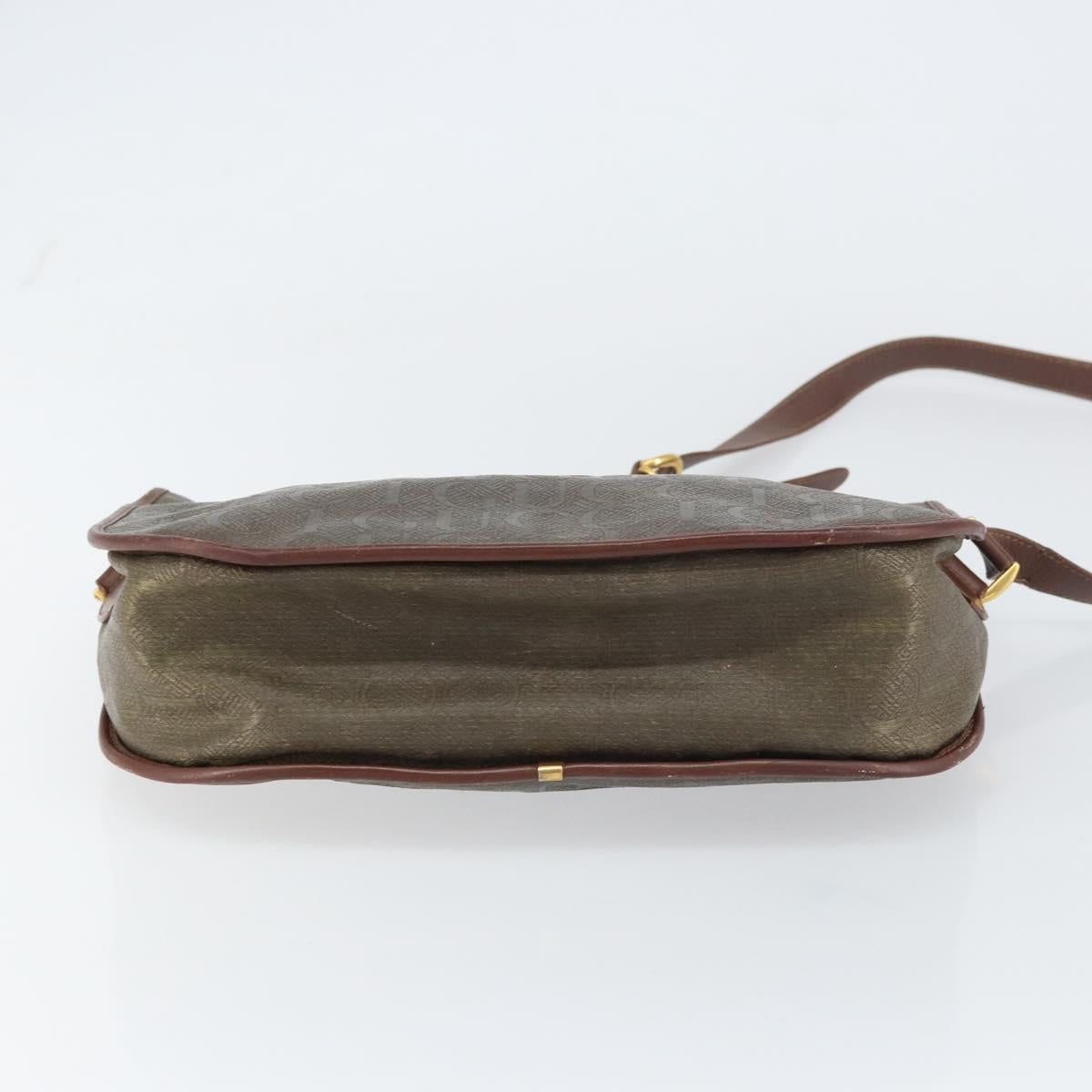 GUCCI Shoulder Bag Canvas Brown Gold 001 23 1036 Auth bs32044