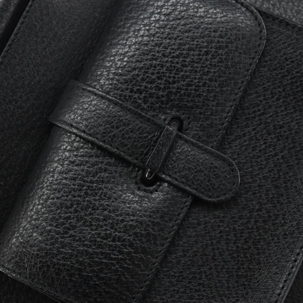 GUCCI Hand Bag Leather Black 000 2058 0308 6 Auth bs32047