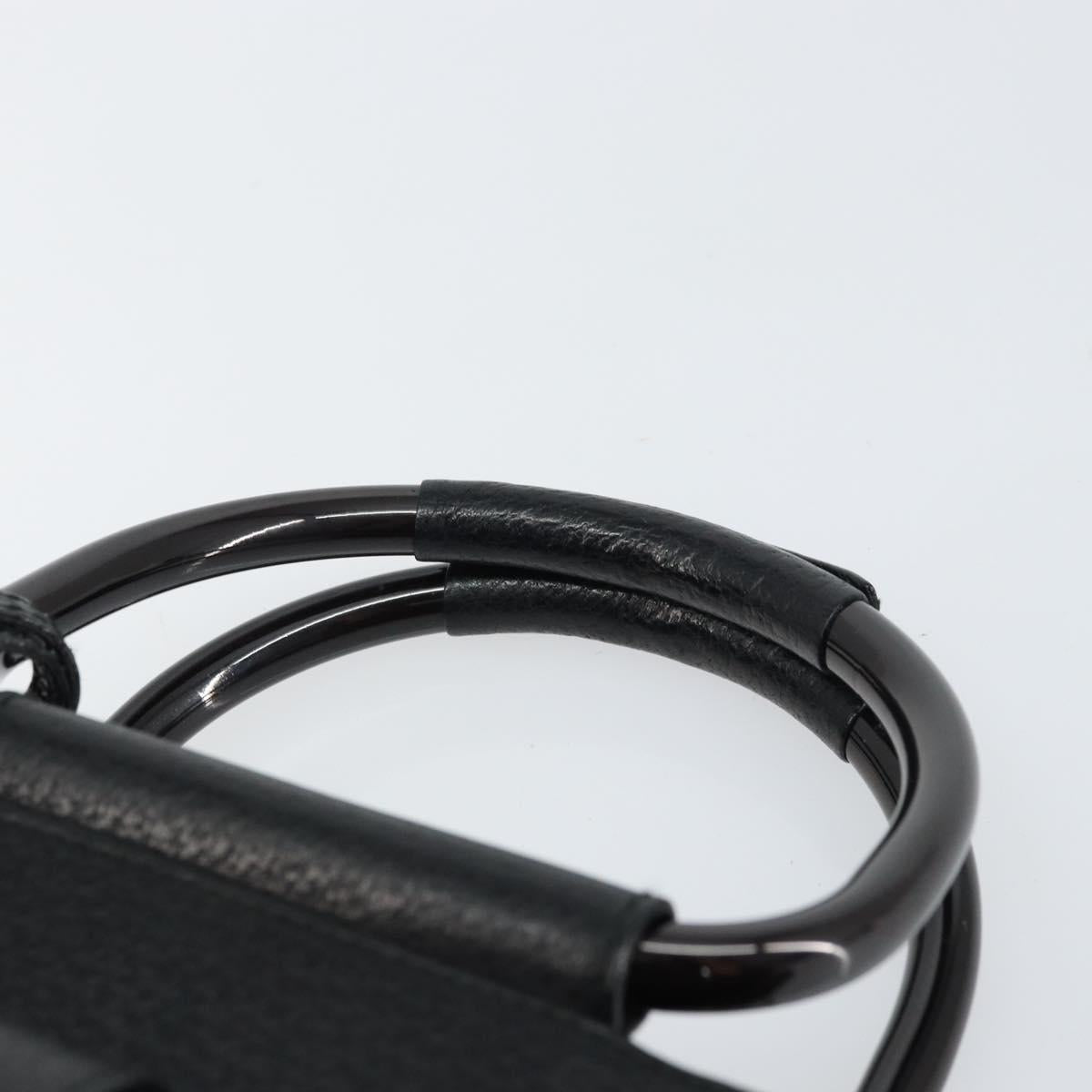 GUCCI Hand Bag Leather Black 000 2058 0308 6 Auth bs32047