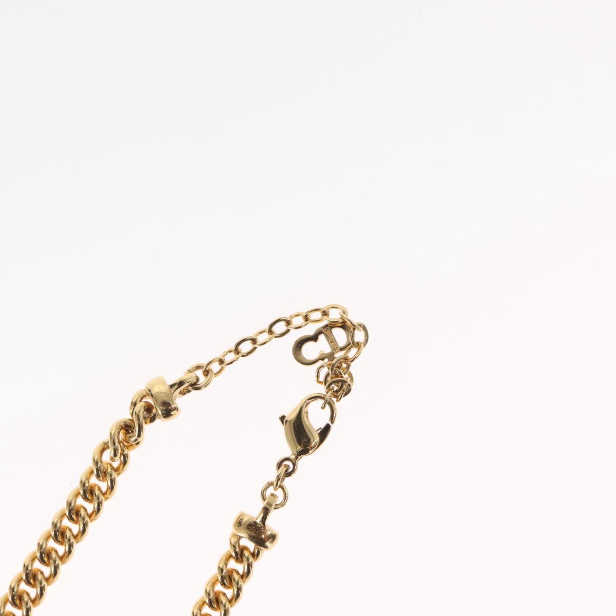 Christian Dior Necklace metal Gold Auth bs32130