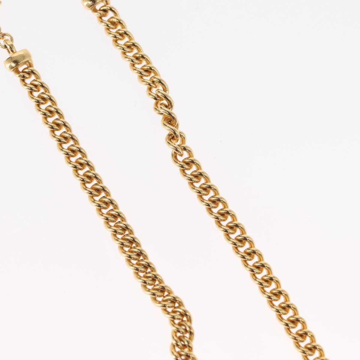 Christian Dior Necklace metal Gold Auth bs32130