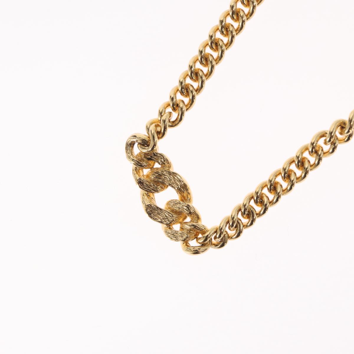 Christian Dior Necklace metal Gold Auth bs32130